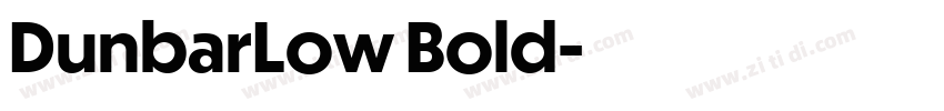 DunbarLow Bold字体转换 DunbarLow Bold字体转换